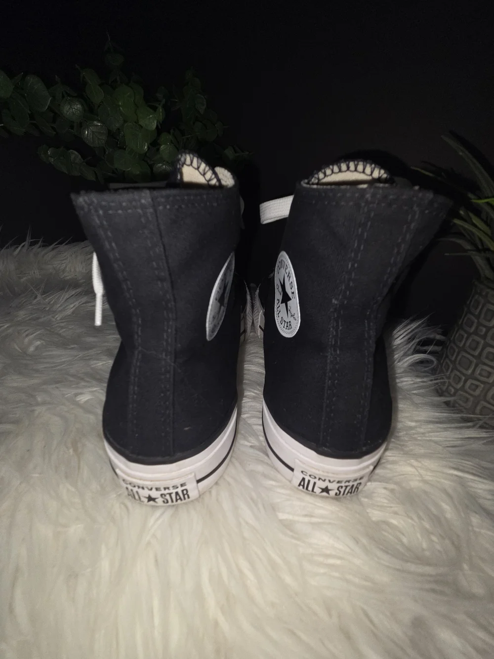 Converse Chuck Taylor All Star Black Platform High Top Sneakers. Size 9 - Picture 12 of 15